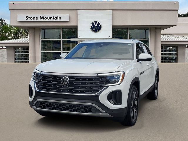 Pure White 2025 Volkswagen Atlas Cross Sport SUV / Crossover Front-Wheel Drive 8-Speed Automatic