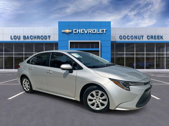 Classic Silver Metallic 2024 Toyota Corolla LE FWD Sedan Front-Wheel Drive Continuously Variable Transmission