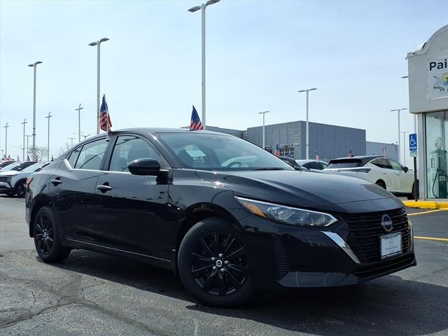 Super Black 2025 Nissan Sentra S FWD Sedan Front-Wheel Drive Continuously Variable Transmission