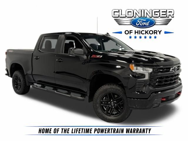 Black 2023 Chevrolet Silverado 1500 Pickup Truck Four-Wheel Drive Automatic
