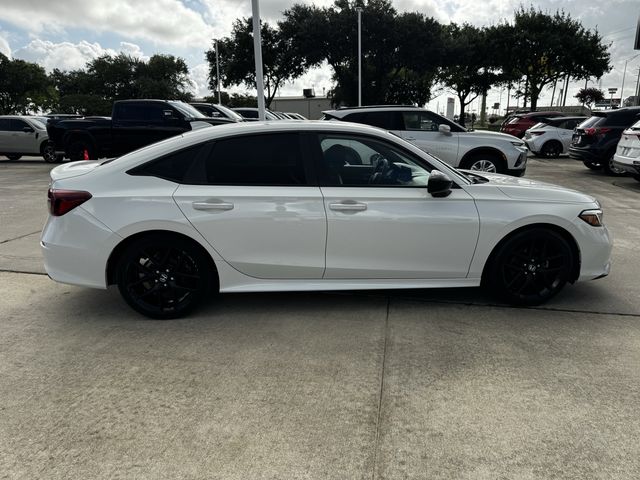 2025 Honda Civic Sport White at Shottenkirk Kia Fort Bend