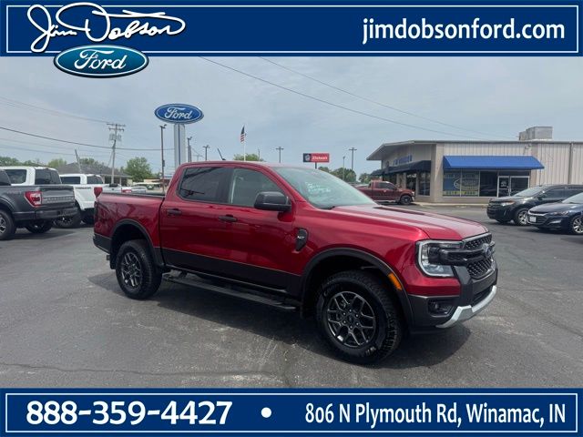 Ruby Red Metallic 2025 Ford Ranger Pickup Truck Four-Wheel Drive Automatic