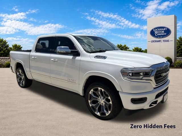 Ivory White Tri-Coat Pearlcoat 2019 RAM 1500 Pickup Truck Four-Wheel Drive 8-Speed Automatic