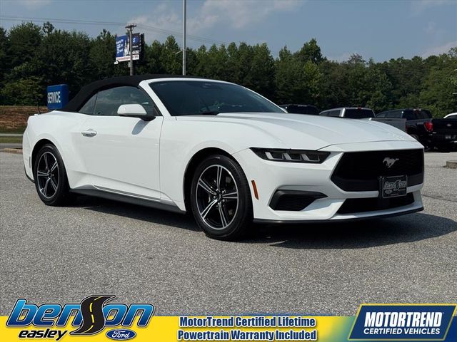Oxford White 2024 Ford Mustang Convertible Rear-Wheel Drive Automatic