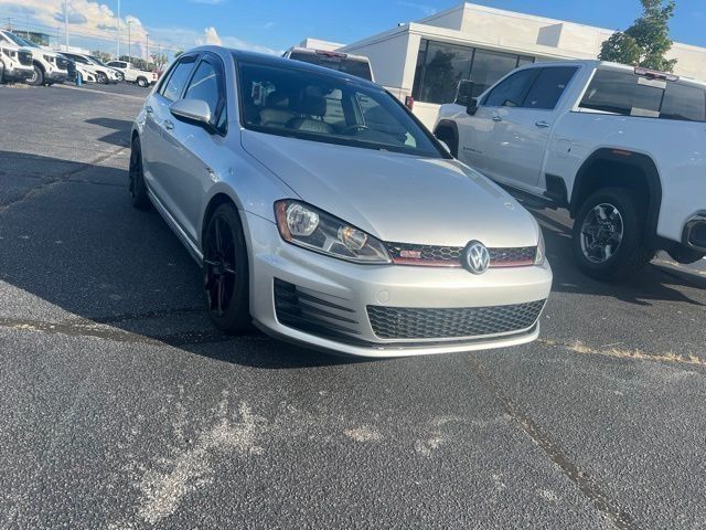Silver 2016 Volkswagen Golf GTI Hatchback Front-Wheel Drive 6-Speed Manual