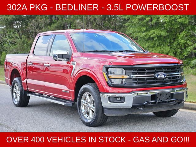 Red Metallic 2024 Ford F-150 XLT SuperCrew 4WD Pickup Truck Four-Wheel Drive Automatic