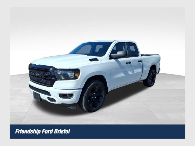 Bright White Clearcoat 2023 RAM 1500 Tradesman Quad Cab RWD Pickup Truck 4X2 8-Speed Automatic