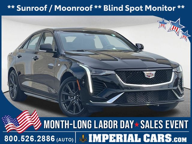 Black 2025 Cadillac CT4 Sedan All-Wheel Drive 8-Speed Automatic