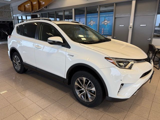 White 2016 Toyota RAV4 Hybrid XLE AWD SUV / Crossover All-Wheel Drive Continuously Variable Transmission