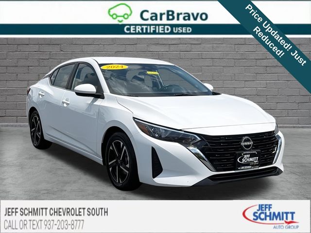 White (Fresh Powder) 2024 Nissan Sentra Sedan Front-Wheel Drive Continuously Variable Transmission