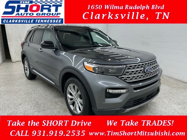 Gray Metallic 2023 Ford Explorer Limited AWD SUV / Crossover All-Wheel Drive Automatic