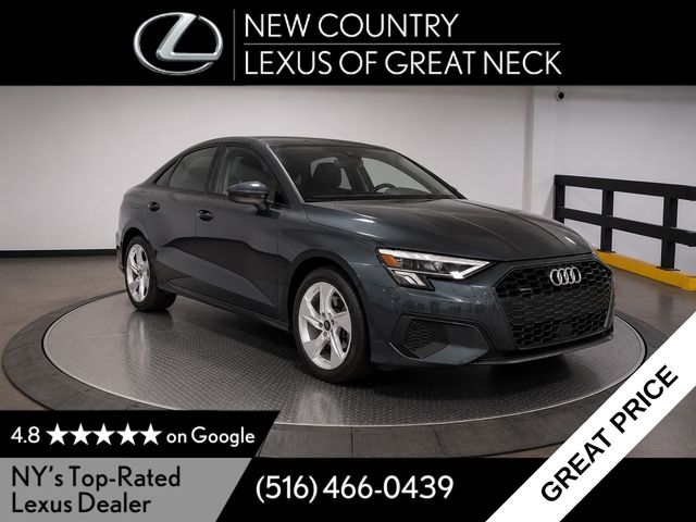 Gray Metallic 2024 Audi A3 Sedan All-Wheel Drive 7-Speed Automatic