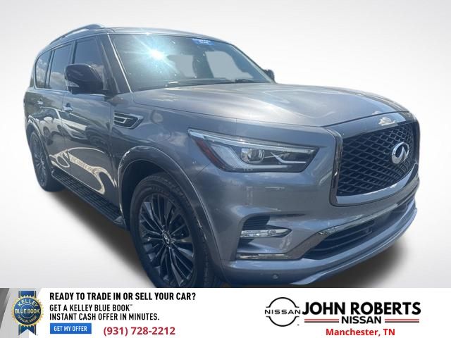 Gray (Graphite Shadow) 2021 INFINITI QX80 Premium Select RWD SUV / Crossover Rear-Wheel Drive 7-Speed Automatic