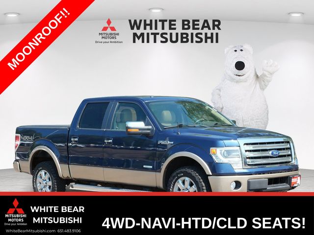 Blue 2014 Ford F-150 Pickup Truck Four-Wheel Drive 6-Speed Automatic