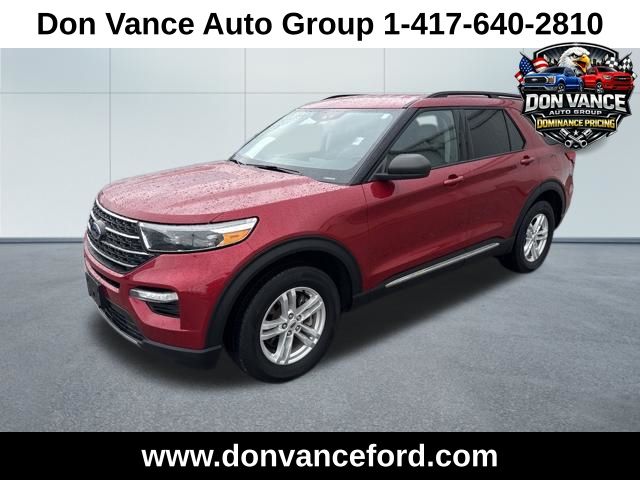 Rapid Red Metallic Tinted Clearcoat 2022 Ford Explorer XLT AWD SUV / Crossover All-Wheel Drive Automatic