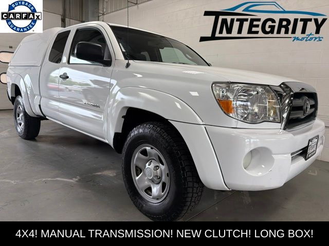 Super White 2006 Toyota Tacoma Pickup Truck Four-Wheel Drive 6-Speed Manual Overdrive