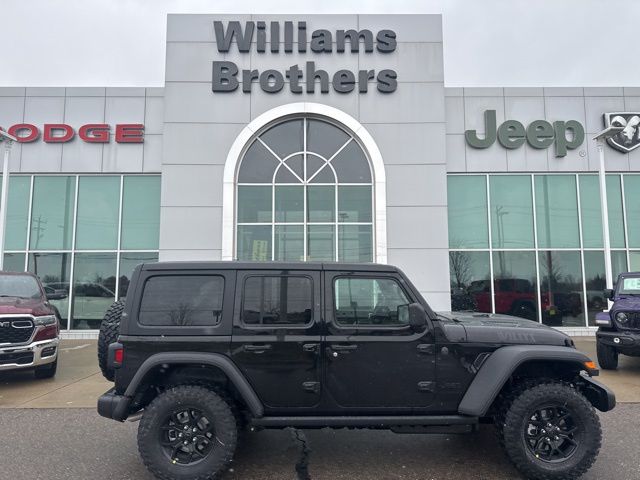 2026 Jeep Wrangler Willys - Black Clearcoat exterior view 3