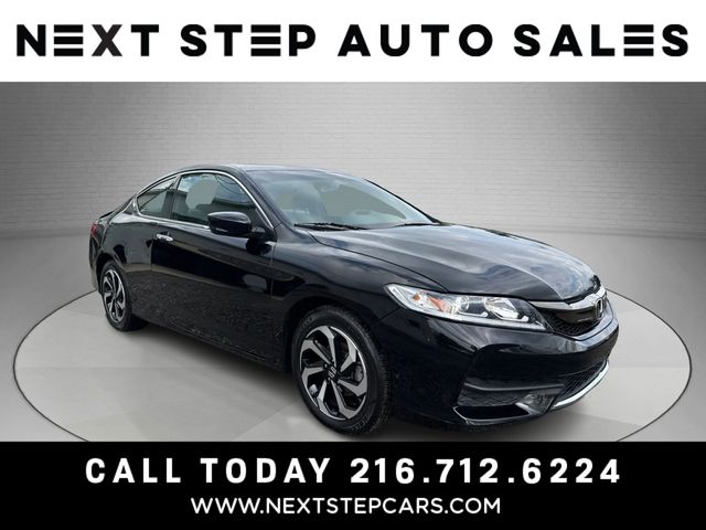 Black 2017 Honda Accord Coupe LX-S Coupe Front-Wheel Drive 6-Speed Manual