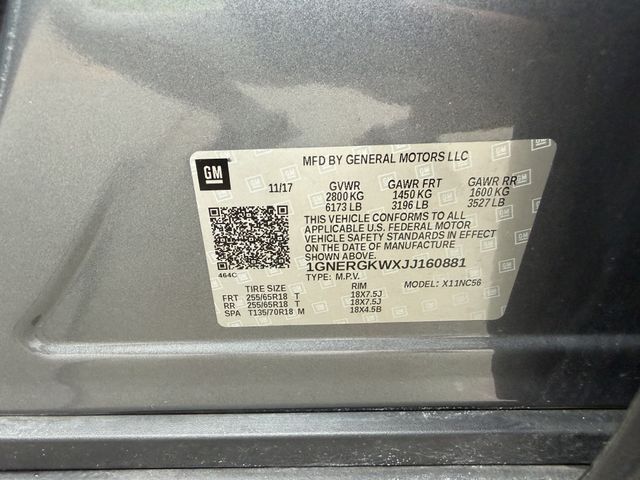 2018 Chevrolet Traverse LT Gray at Monument Chevrolet