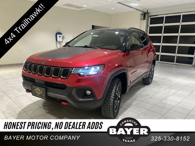 Red Hot Pearlcoat 2025 Jeep Compass SUV / Crossover Four-Wheel Drive 8-Speed Automatic