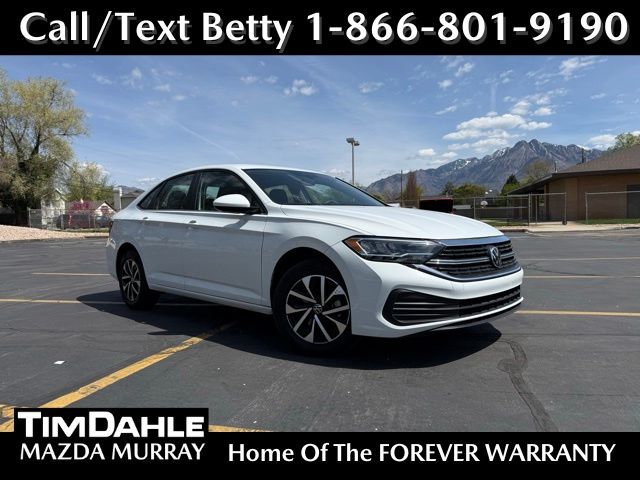 Pure White 2024 Volkswagen Jetta S FWD Sedan Front-Wheel Drive 8-Speed Automatic