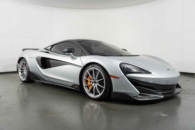 Silver 2019 McLaren 600LT Coupe RWD Coupe Rear-Wheel Drive 7-Speed Automatic