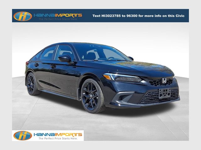 Crystal Black Pearl 2024 Honda Civic Hatchback Sport FWD Hatchback Front-Wheel Drive Continuously Variable Transmission