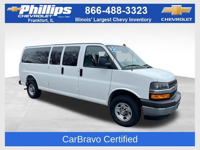 Summit White 2025 Chevrolet Express 3500 LT Extended RWD Van Rear-Wheel Drive