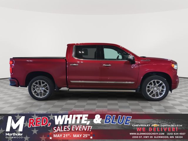 Radiant Red Tintcoat 2023 Chevrolet Silverado 1500 High Country Crew Cab 4WD Pickup Truck Four-Wheel Drive Automatic