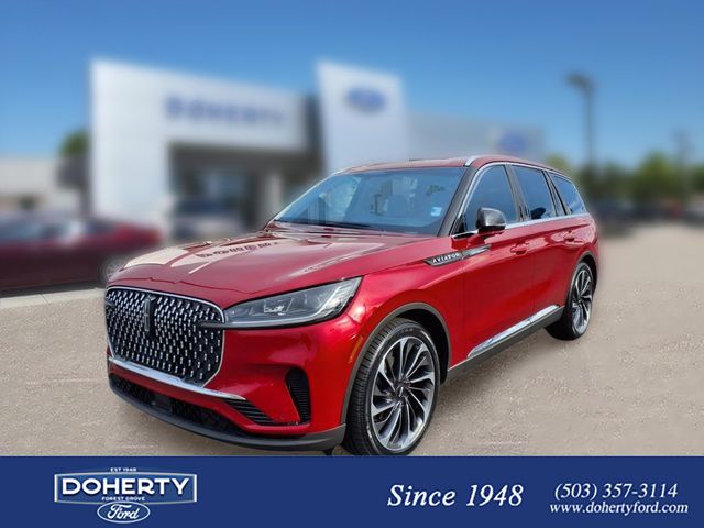 Red Carpet Metallic Tinted Clearcoat 2025 Lincoln Aviator Reserve AWD SUV / Crossover All-Wheel Drive Automatic