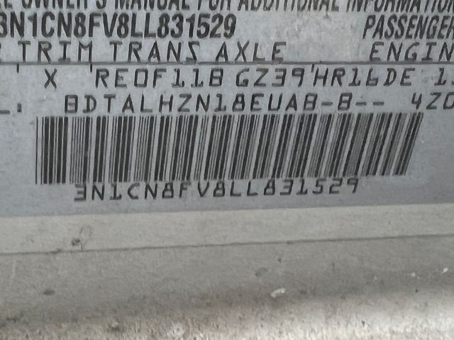 2020 Brilliant Silver Metallic Nissan Versa 1.6 SR FWD Sedan