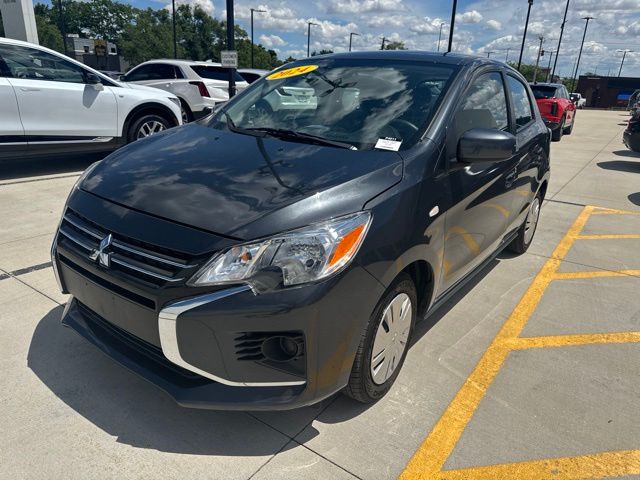 Gray 2024 Mitsubishi Mirage Hatchback Front-Wheel Drive Continuously Variable Transmission