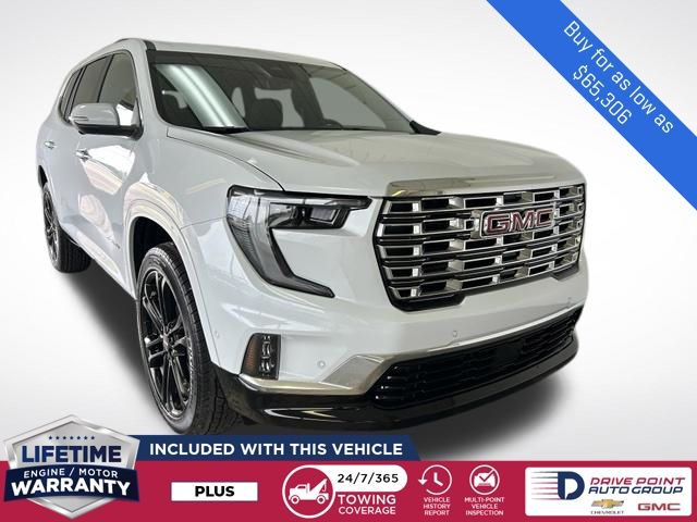 Glacier White Tricoat 2026 GMC Acadia SUV / Crossover Four-Wheel Drive 8-Speed Automatic