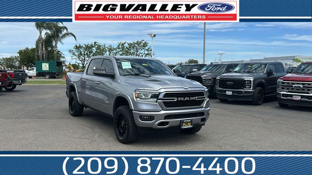 Billet Silver Metallic 2022 RAM 1500 Laramie Crew Cab 4WD Pickup Truck Four-Wheel Drive 8-Speed Automatic