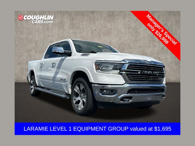Ivory White Tri-Coat Pearlcoat 2019 RAM 1500 Pickup Truck Four-Wheel Drive 8-Speed Automatic