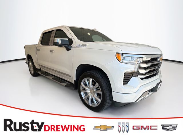 Pearl 2024 Chevrolet Silverado 1500 High Country Crew Cab 4WD Pickup Truck Four-Wheel Drive Automatic