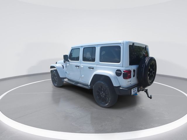 Used 2023 Bright White Clearcoat Jeep Sahara 4xe image 6
