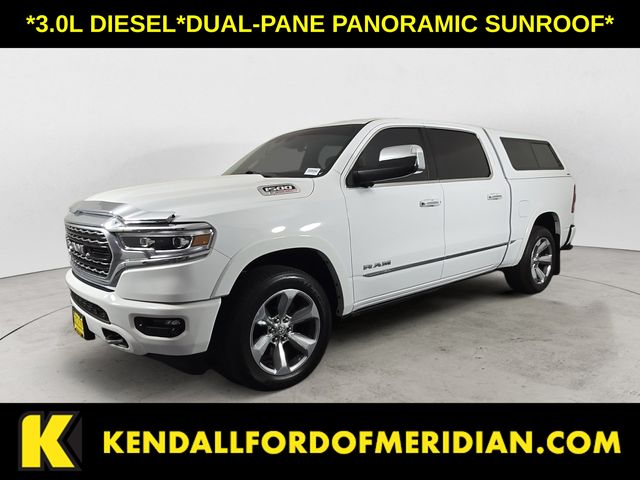 Bright White Clearcoat 2021 RAM 1500 Pickup Truck Four-Wheel Drive 8-Speed Automatic