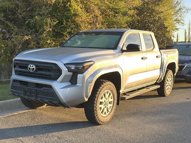 Celestial Silver 2024 Toyota Tacoma SR Double Cab 4WD Pickup Truck Four-Wheel Drive 8-Speed Automatic