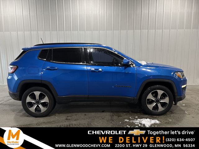 Laser Blue Pearlcoat 2018 Jeep Compass Latitude 4WD SUV / Crossover Four-Wheel Drive 9-Speed Automatic