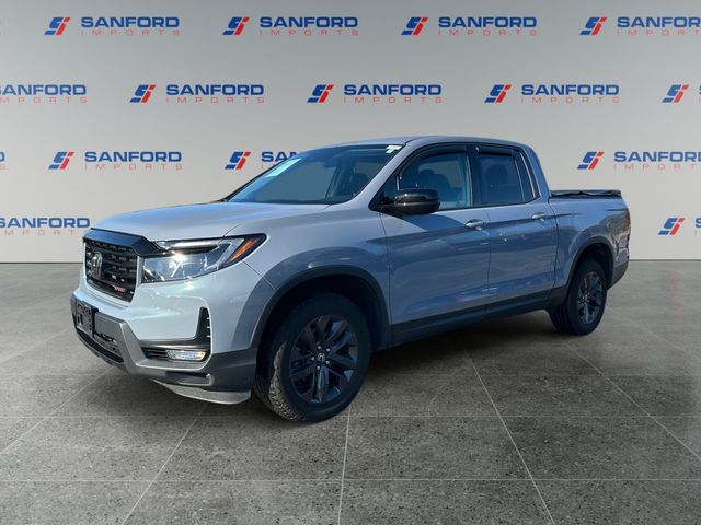 Gray 2023 Honda Ridgeline Sport AWD Pickup Truck All-Wheel Drive 9-Speed Automatic