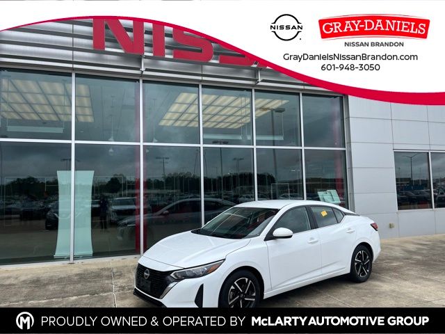 White (Fresh Powder) 2024 Nissan Sentra Sedan Front-Wheel Drive Continuously Variable Transmission