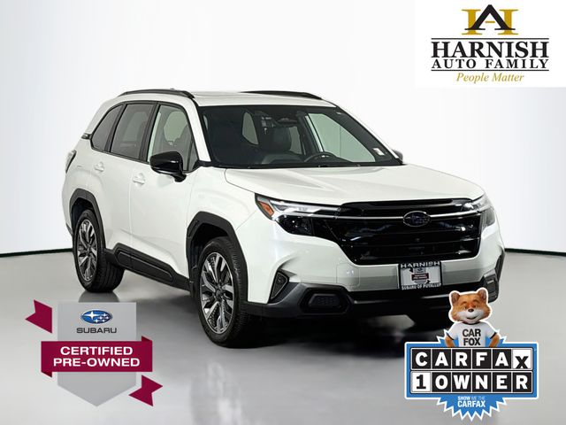 Crystal White Pearl 2025 Subaru Forester SUV / Crossover All-Wheel Drive Continuously Variable Transmission