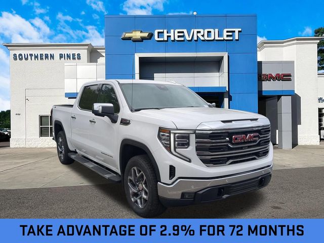 Summit White 2026 GMC Sierra 1500 SLT Crew Cab 4WD Pickup Truck Four-Wheel Drive Automatic