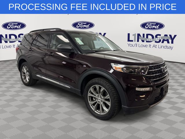 Red Metallic 2023 Ford Explorer XLT AWD SUV / Crossover All-Wheel Drive Automatic