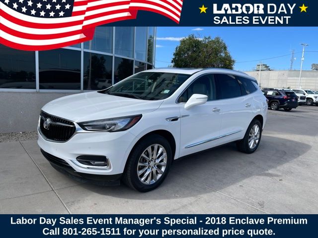 Summit White 2018 Buick Enclave SUV / Crossover Four-Wheel Drive 9-Speed Automatic