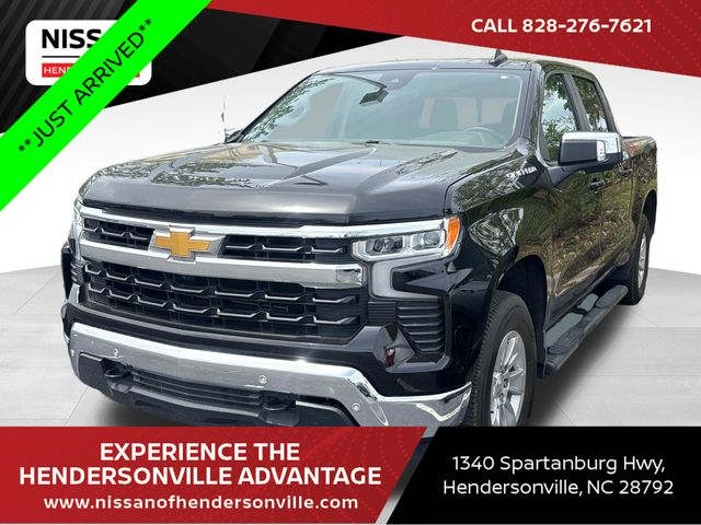 Black 2024 Chevrolet Silverado 1500 LT Crew Cab 4WD Pickup Truck Four-Wheel Drive 8-Speed Automatic