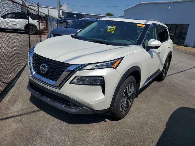 Pearl White 2023 Nissan Rogue SUV / Crossover Front-Wheel Drive Continuously Variable Transmission