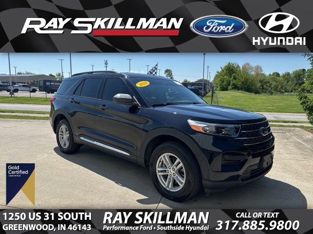 Black Metallic 2024 Ford Explorer SUV / Crossover All-Wheel Drive Automatic