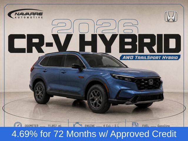 Blue 2026 Honda CR-V Hybrid SUV / Crossover All-Wheel Drive Continuously Variable Transmission